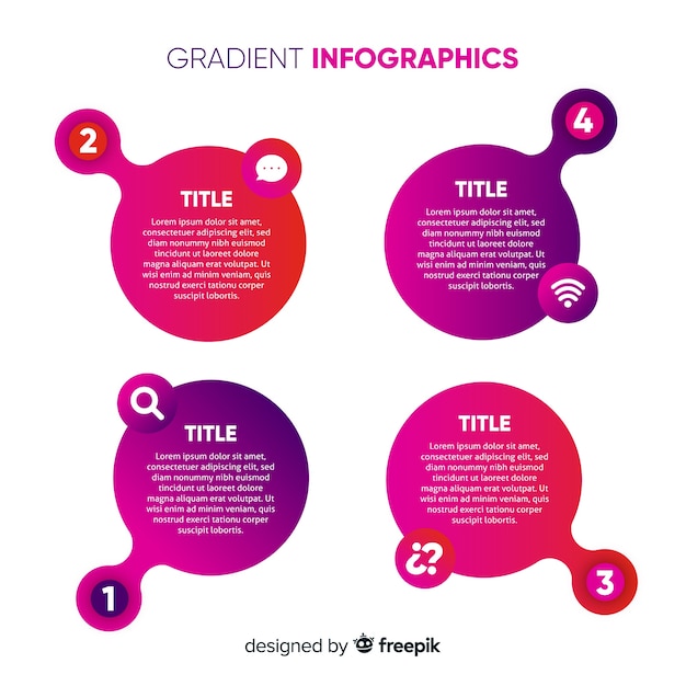 Fondo infografía plana colorida