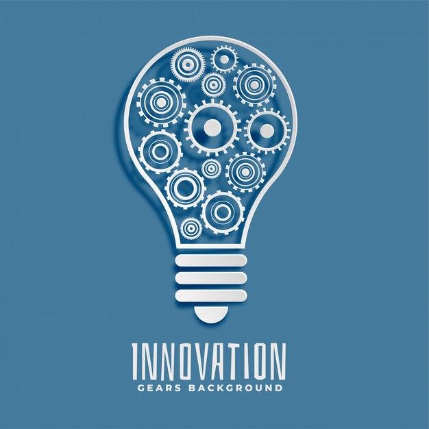 Fondo de innovación y idea bub y engranajes