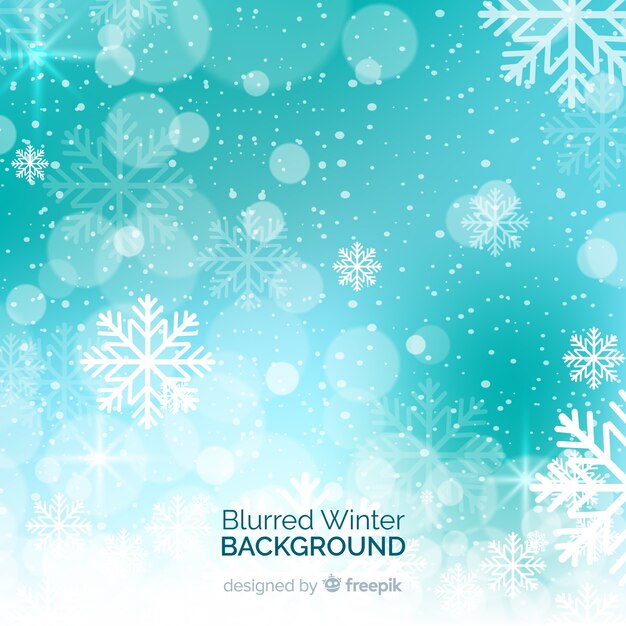 Fondo de invierno borroso