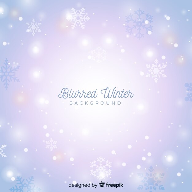 Fondo de invierno borroso