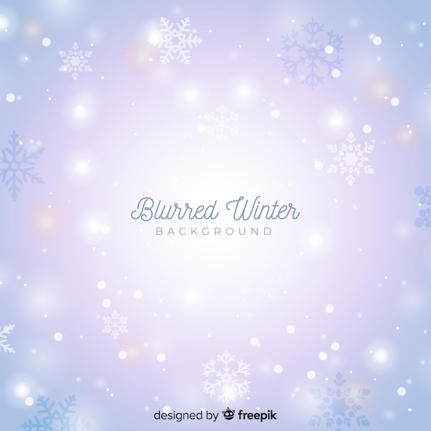Fondo de invierno borroso