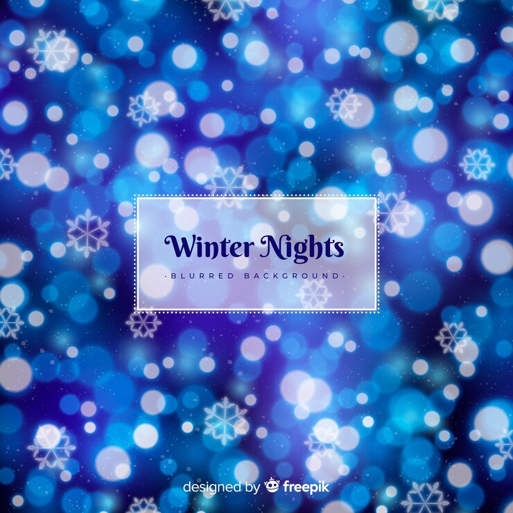Vector gratuito fondo de invierno borroso