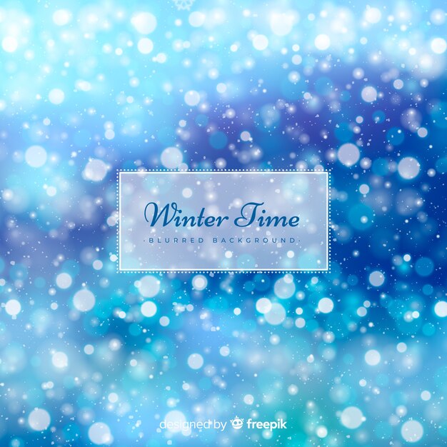 Fondo de invierno borroso