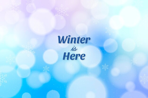Fondo de invierno borroso