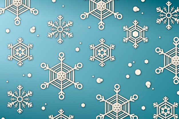 Fondo de invierno en estilo papel