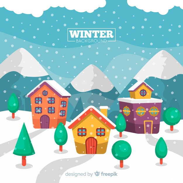 Fondo de invierno