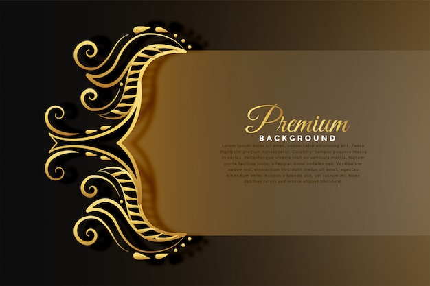 Vector gratuito fondo de invitación real en estilo premium dorado