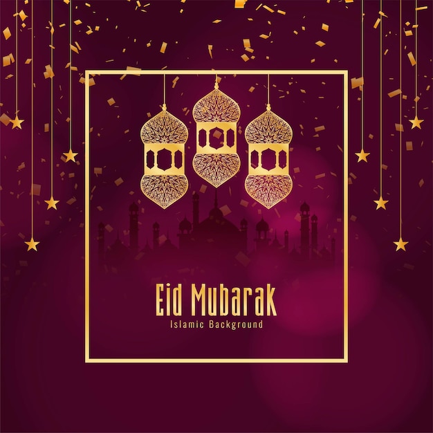 Vector gratuito fondo islámico abstracto eid mubarak