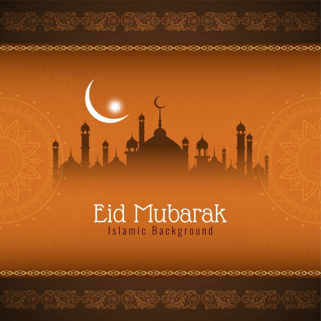 Fondo islámico abstracto de Eid Mubarak