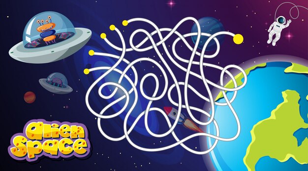 Fondo de juego de carrera espacial