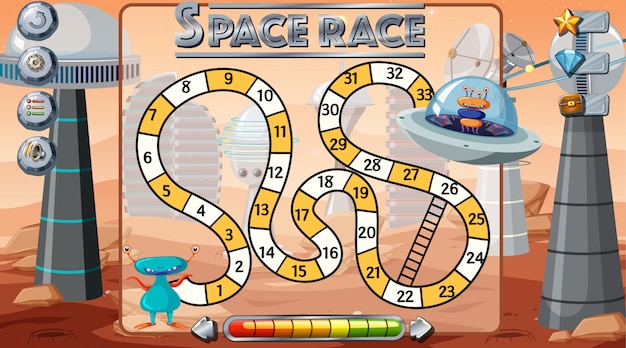 Fondo del juego de carrera espacial