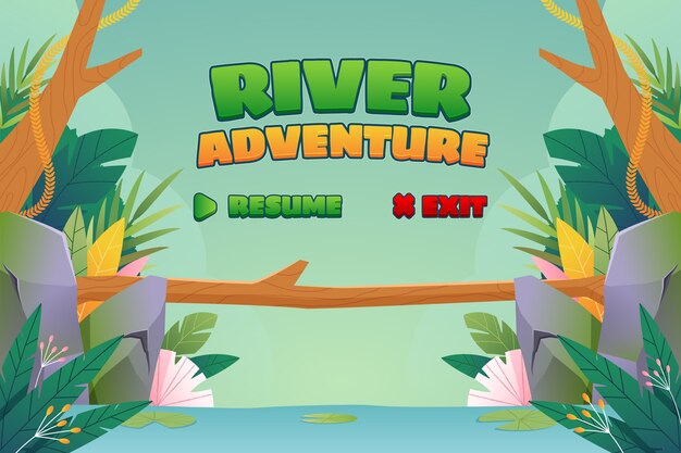 Fondo de juego plano