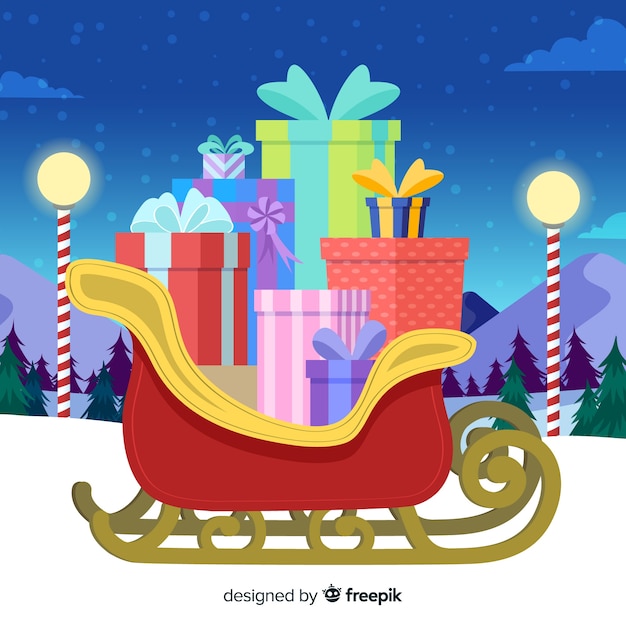 Vector gratuito fondo de juguetes de navidad