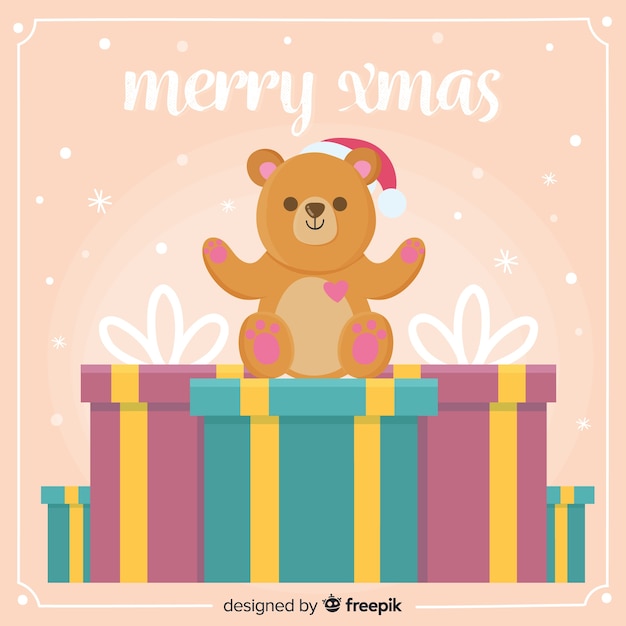 Fondo de juguetes de navidad