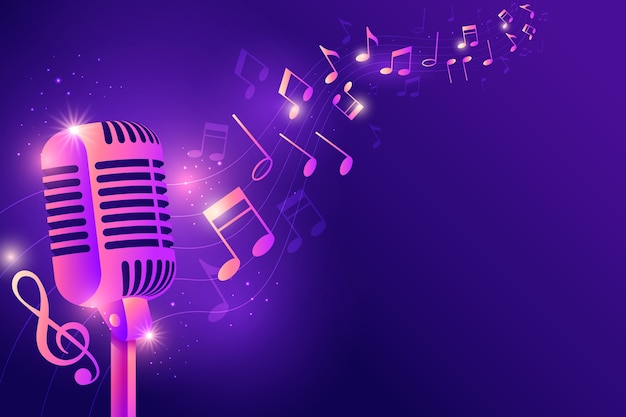 Fondo de karaoke degradado