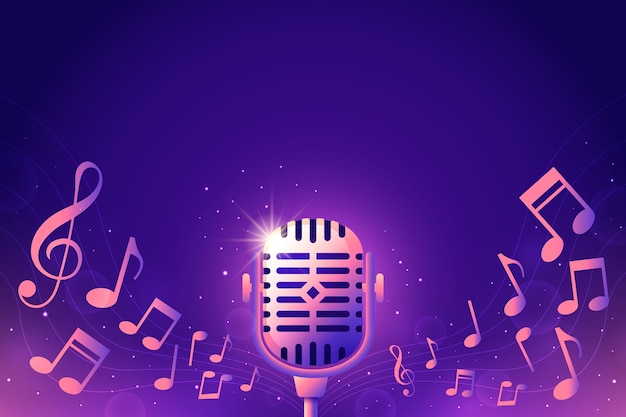 Fondo de karaoke degradado