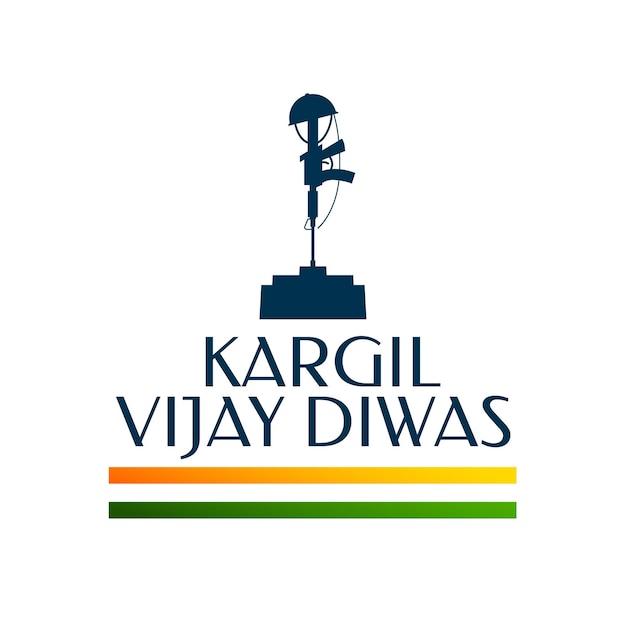 Vector gratuito fondo de kargil vijay diwas con un tema de memorial de guerra