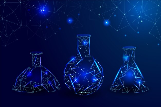 Fondo de laboratorio de ciencia futurista