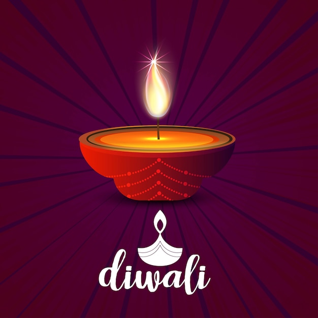 Fondo de lámpara diwali