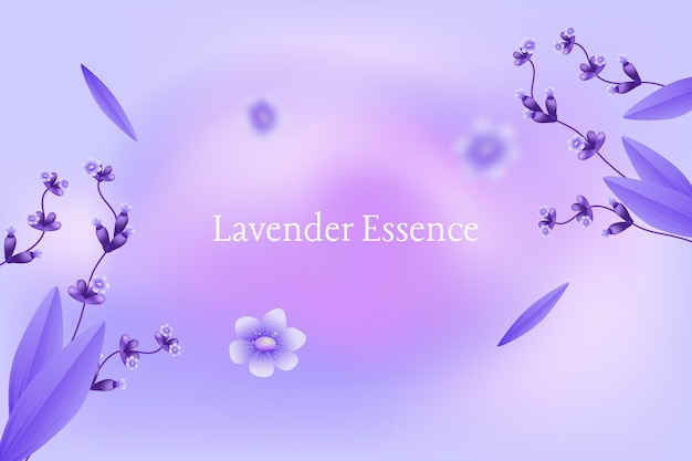 Fondo de lavanda digital realista
