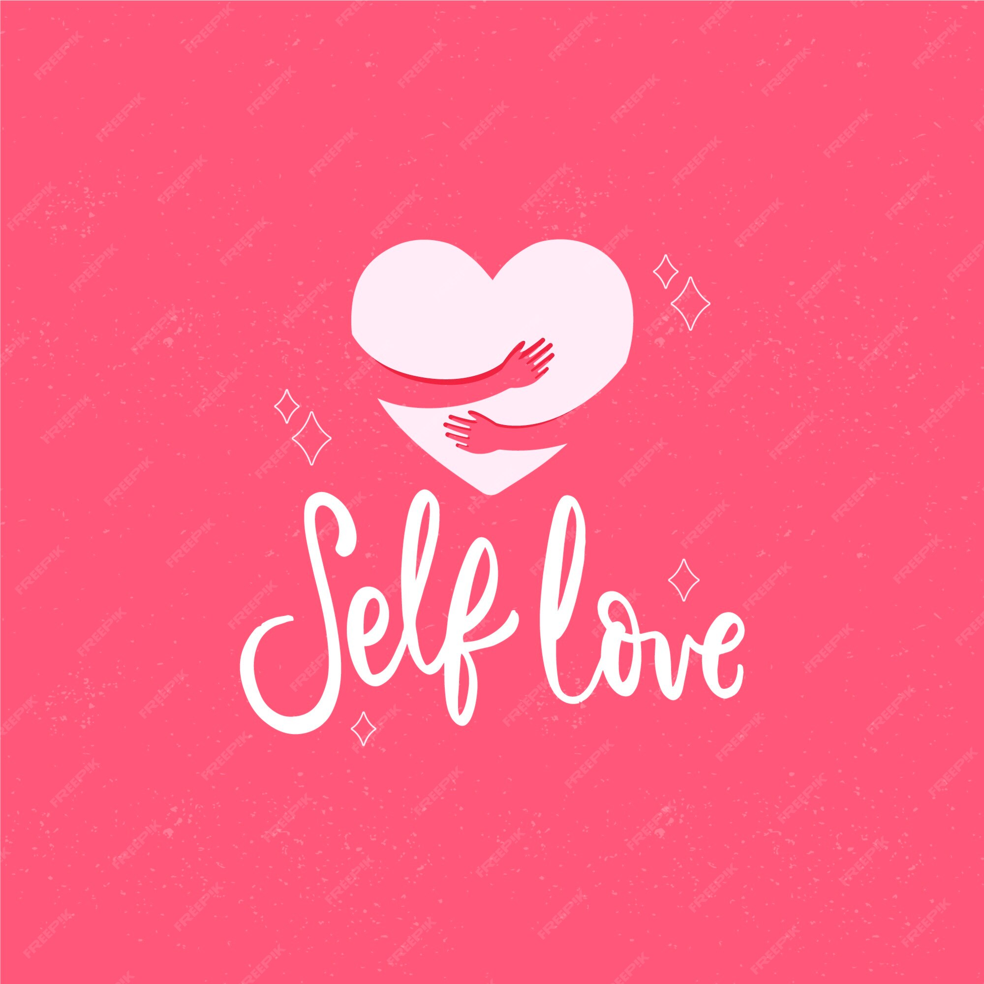 Fondo de letras de amor propio | Vector Gratis Fondo de letras de amor propio | Vector Gratis