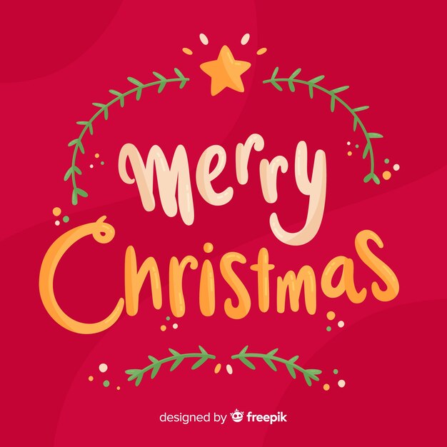 Fondo de letras feliz navidad