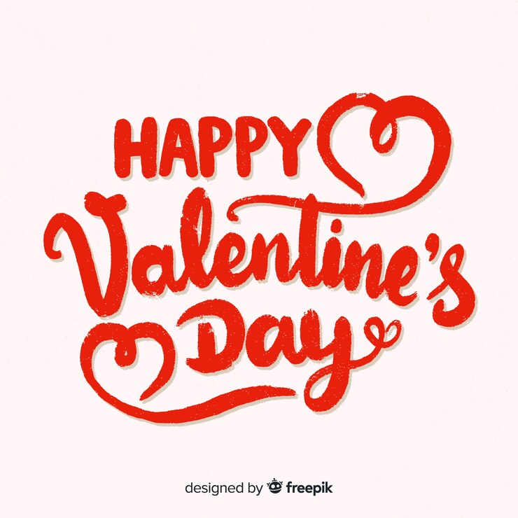 Vector gratuito fondo de letras de san valentín