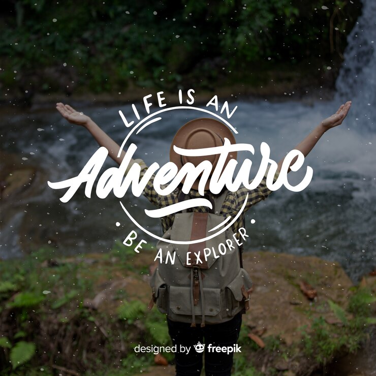 Vector gratuito fondo de letras de viaje con foto
