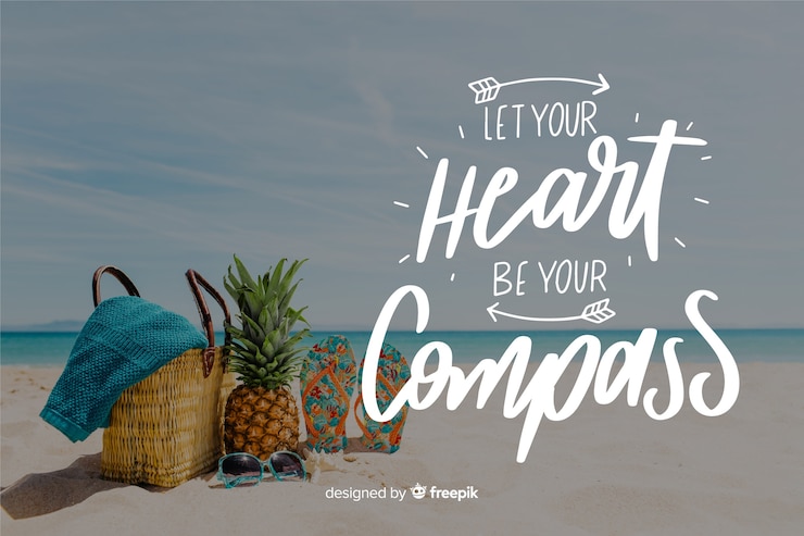 Vector gratuito fondo de letras de viaje con foto