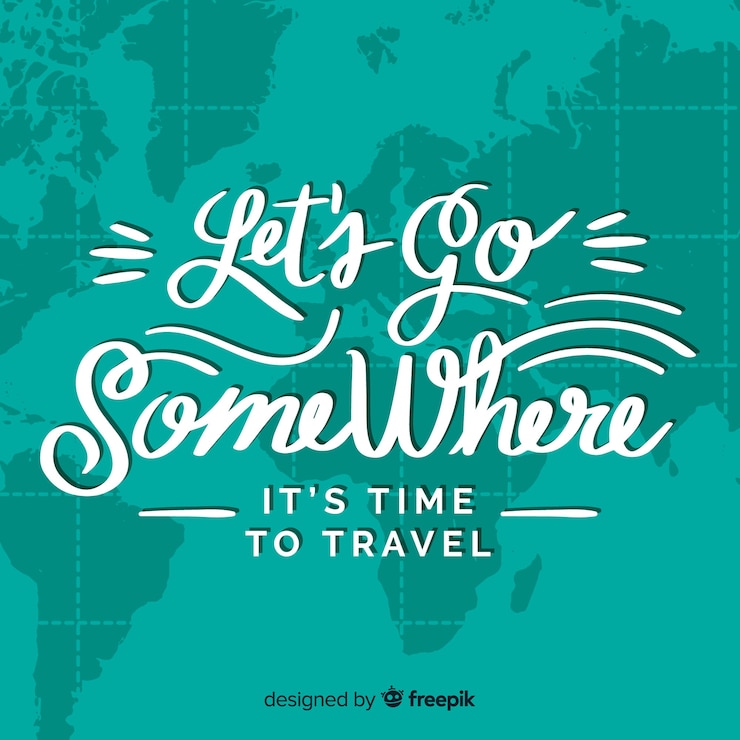 Vector gratuito fondo de letras de viaje