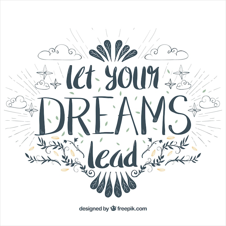 Vector gratuito fondo de lettering inspirador