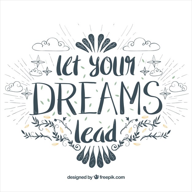 Fondo de lettering inspirador