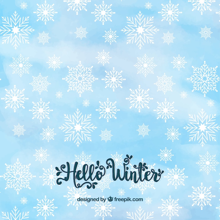 Vector gratuito fondo lettering invierno