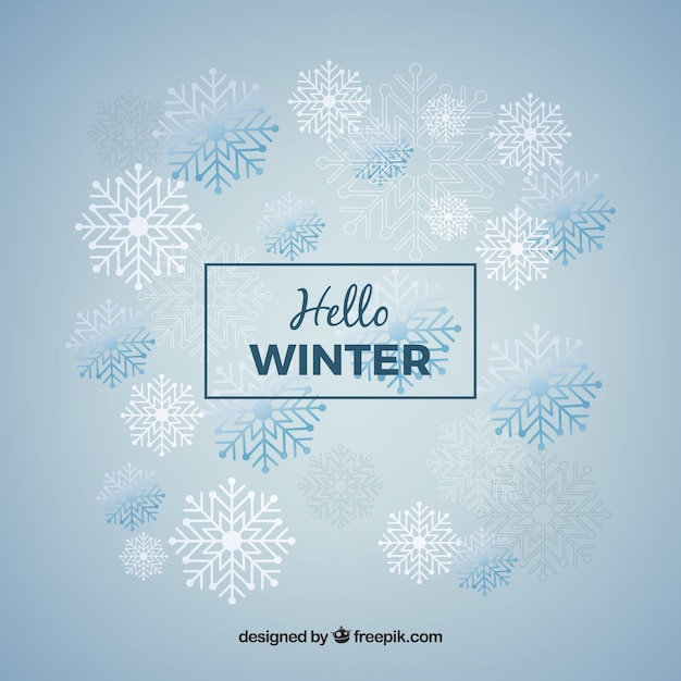 Fondo lettering invierno