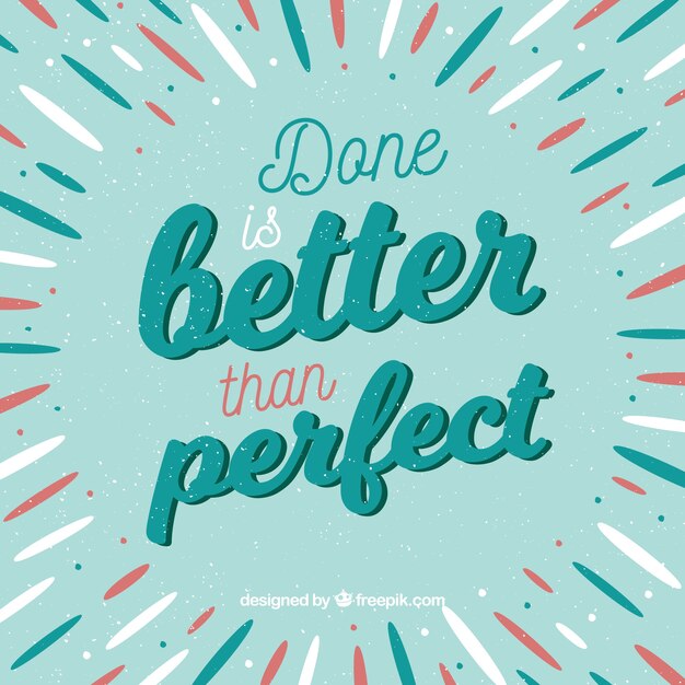 Fondo de lettering con mensaje inspirador