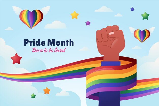 Fondo de lgbt del mes del orgullo degradado