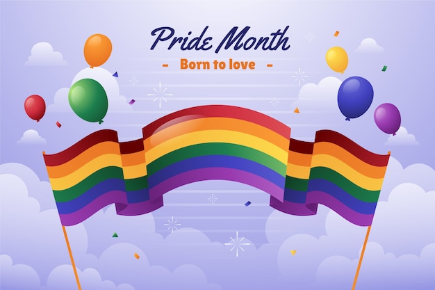 Fondo de lgbt del mes del orgullo degradado