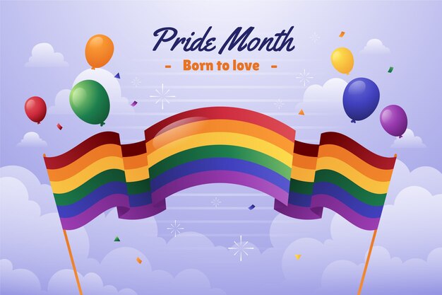 Fondo de lgbt del mes del orgullo degradado