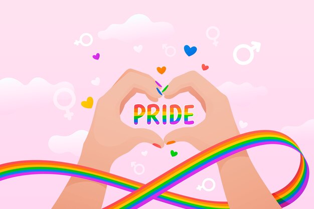 Fondo de lgbt del mes del orgullo degradado