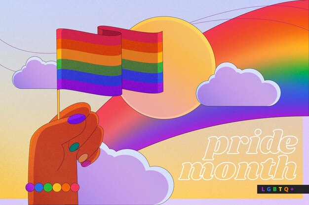 Fondo de lgbt del mes del orgullo degradado