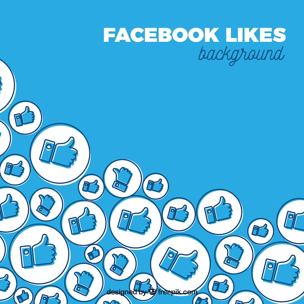 Fondo de likes de facebook