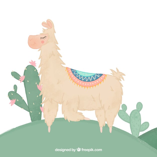 Fondo de linda alpaca
