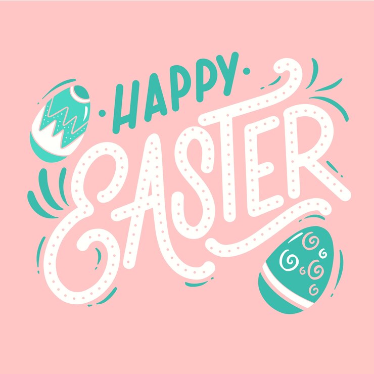 Vector gratuito fondo lindo feliz día de pascua