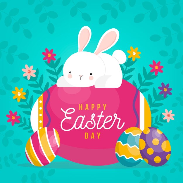 Fondo lindo feliz día de pascua