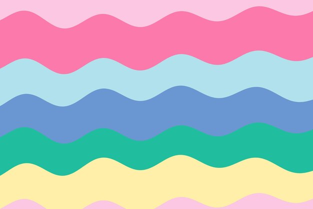 Fondo lindo del modelo de las rayas cursivas coloridas