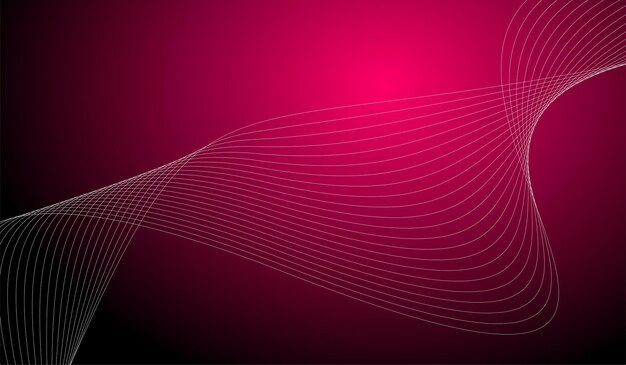 Fondo línea abstracta estilo degradado digital