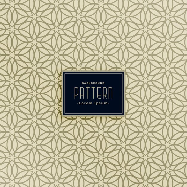 Fondo de línea de estilo islámico patrón