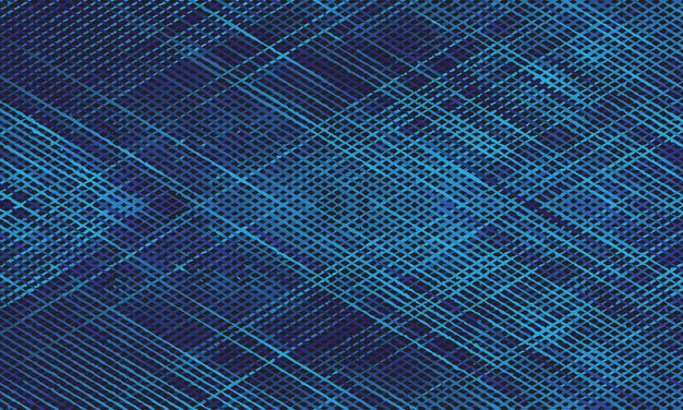Fondo de línea de grunge de cruce azul