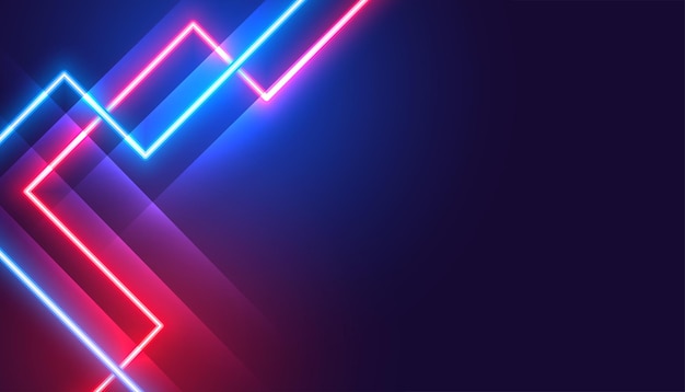 fondo de línea láser abstracto de estilo neón brillante con espacio de texto