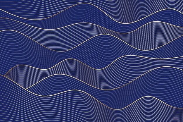 Fondo lineal dorado degradado